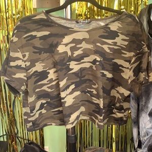 Camo Crop Top